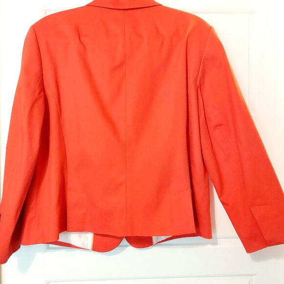 Talbots Red Three Button Lined Blazer (02.-022) - Picture 8 of 9